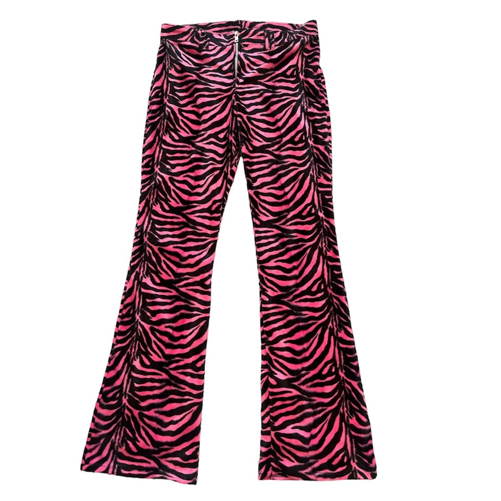 SERIOUS Y2K pink zebra pants